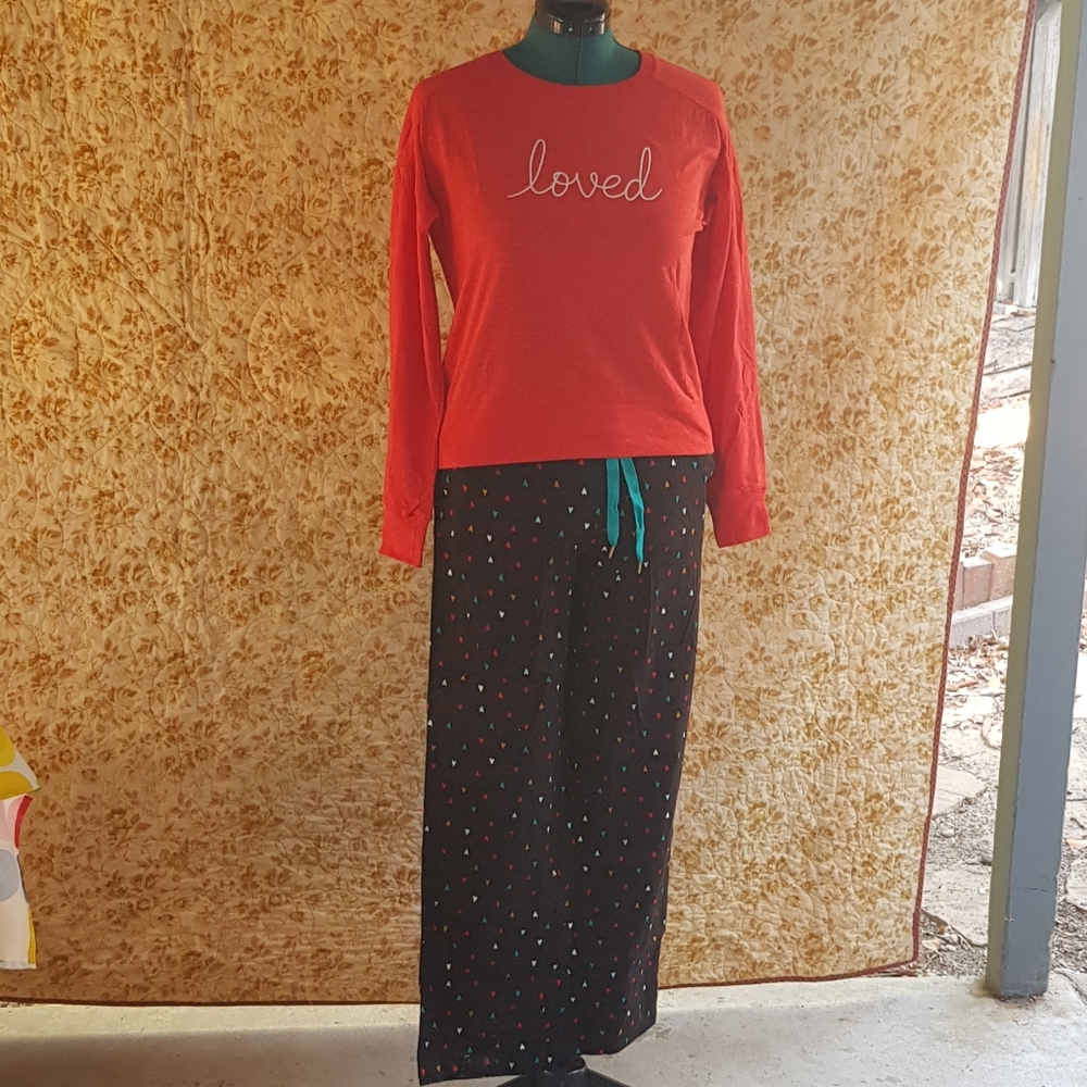 "Loved" pajamas set NWOT